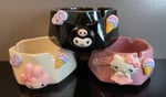  Hello Kitty  My Melody Kuromi  Cute Ceramic Ashtray 