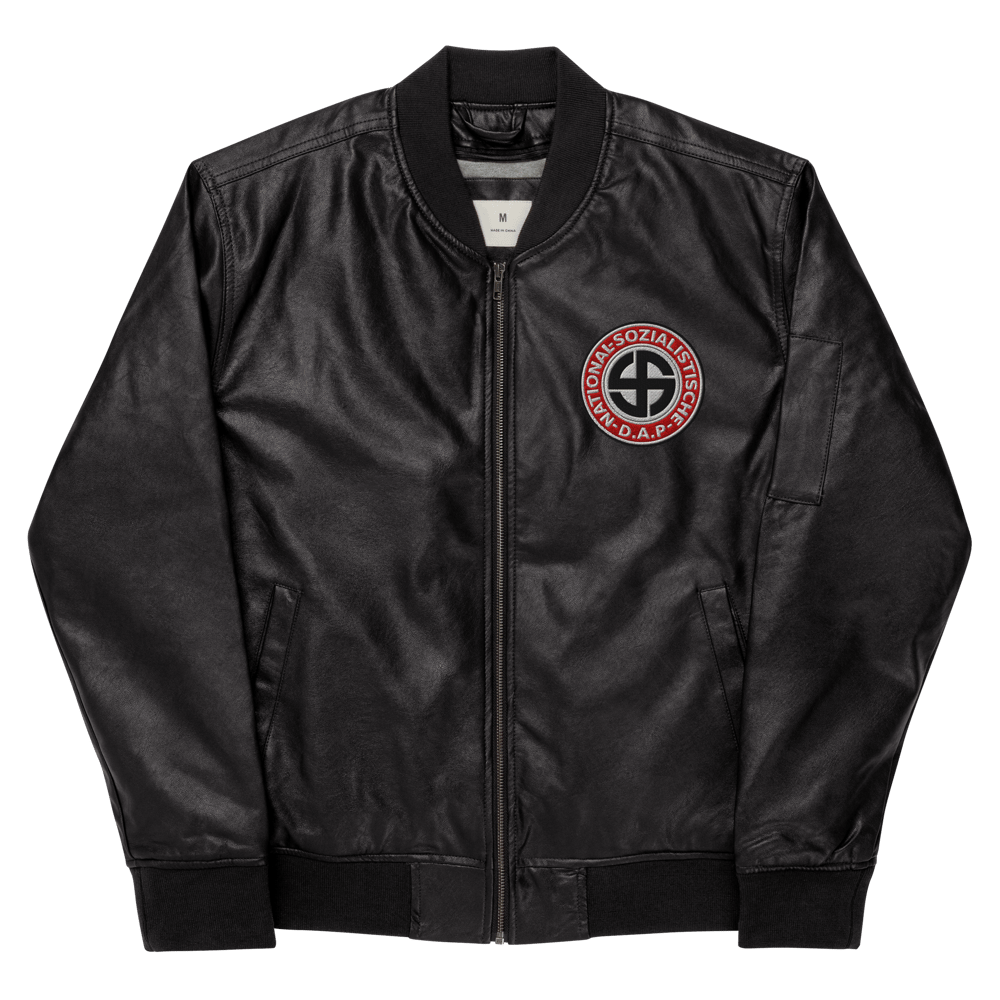 NATSOC Leather Bomber Jacket