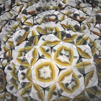 Image 5 of 🔮 Marblescope- 6" Honey+ Handmade Stained Glass Kaleidoscope 🌈