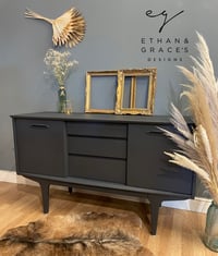 Image 1 of Dark grey Jentique teal sideboard 