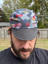Image 2 of ZLW 4 Panel Hexagon Cycling Cap