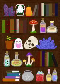 Image 1 of Trinkets and Books Print