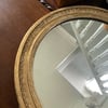 Antique Gilded Round Mirror