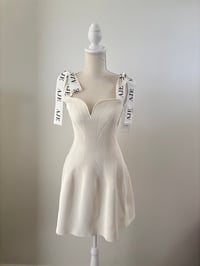 Image 2 of Aje Amber Knit Kidi Dress White AU 14 