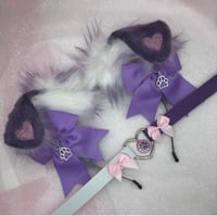 Heart purple Kitten set 