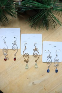 Image 1 of Asymmetrical Swirly Earrings