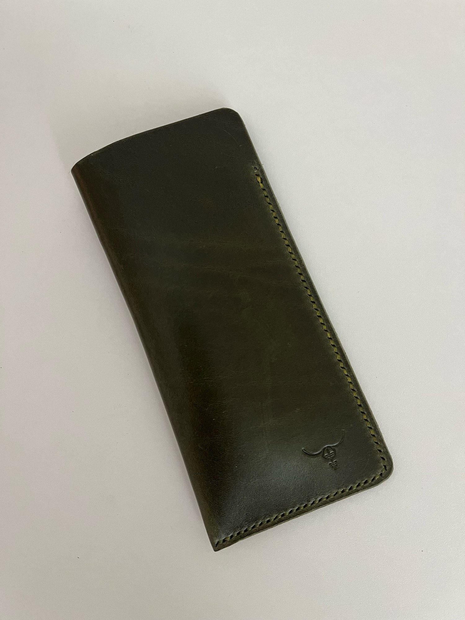 Image of Olive Vachetta Sunglasses Case (olive)