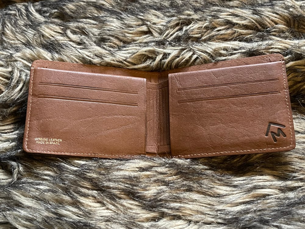 Upcycled Grateful Dead Stealie Leather Wallet