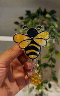 Image 2 of bee badge reel 
