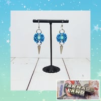 Aquamarine Spiked Romanov Earrings