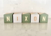 Image 1 of Personalised Name Blocks