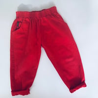 Image 1 of Red jeans size 5-6 years 