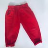 Red jeans size 5-6 years 