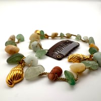 Image 1 of Gold Seashell Hair Vine (Short)