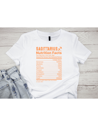 Image 10 of Zodiac Nutrition Facts Shirts