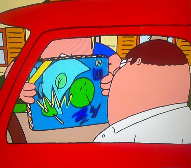 Peter Griffin’s Birthday Painting Fan Art