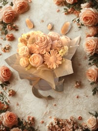 flower bouquet in pot 