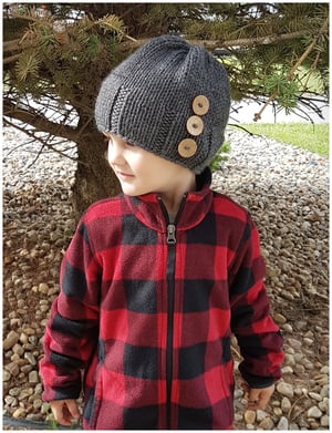 Image of Cold Embers Winter Hat Knitting Pattern