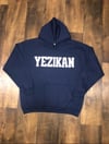 Yezikan Varsity Letters Pullover Navy Hoodie