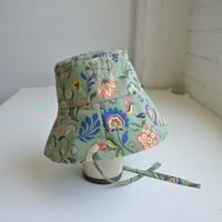 Image 2 of Reworked Sun Hat 40S Floral Fabric M