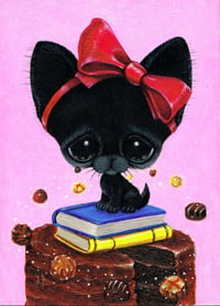 Matilda Black Cat Art Print