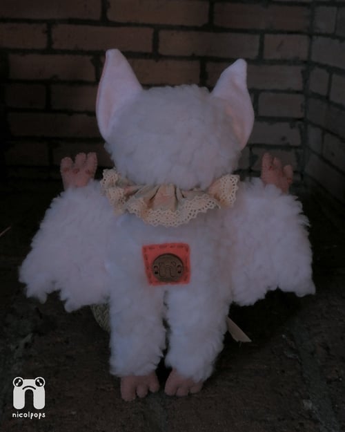 Image of Ghost the bat fibre beast doll