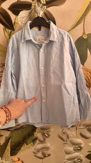 Image of Hemdchen blau, uni, Grösse 110cm