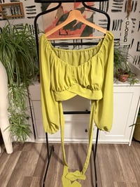 Image 1 of Green sheer top