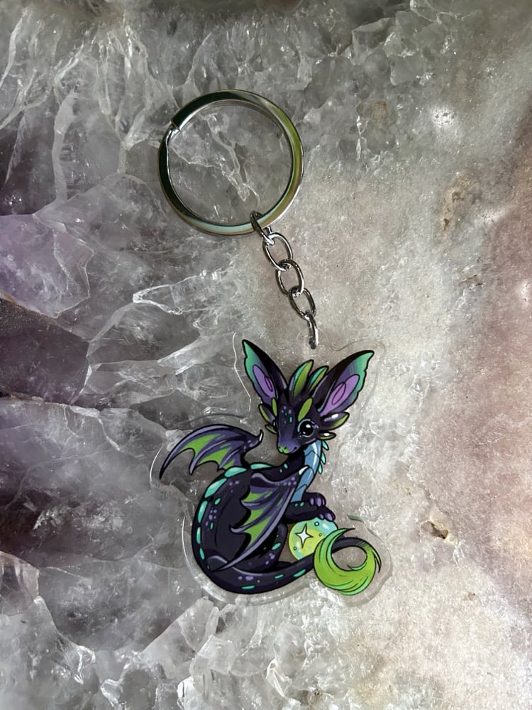 Image of Acrylic Dragon Keychain 