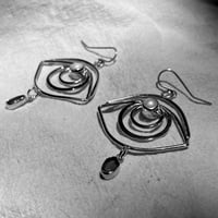 Image 5 of COBALT IRIS EARRINGS