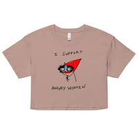 Image 3 of angry Women’s crop top 