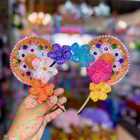 Image 4 of Hand Stoned Crystal Mainstreet Mariachi Ears Flower Halo