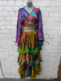 Image 1 of Wanderlust maxi skirt / bandeau dress -rainbow 