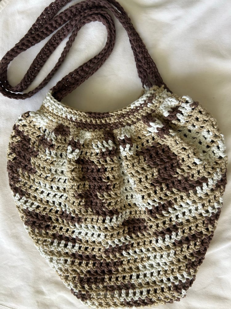 Image of ✧Mocha Latte Mesh Market Bag