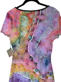 Image 14 of L 90's Babydoll Mini Dress in Euphoria Geode Ice Dye