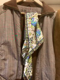 Image 4 of 1970s Silk Peacock Scarf