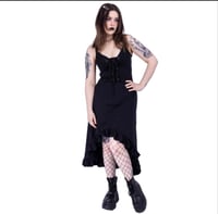 Image 1 of Poizen Industries - Astraea High low dress - Black