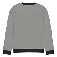 Image 12 of Shrunken Kewp Blue/grey Knitted crew neck sweater