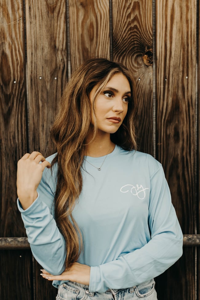 Long Sleeve Dri Fit Blue Shirt 