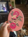 Pink skull & roses