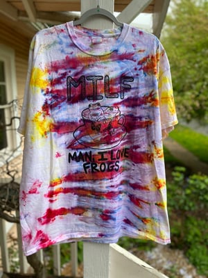 Image of 2XL MILF Man I Love Frogs Tie Dye Shirt 12