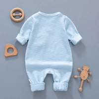 Image 8 of Boys Girls Ribbed Coloured Bear Romper