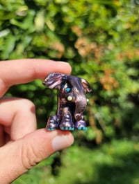 Image 3 of Matalic Magenta Baby Elephant Pendant