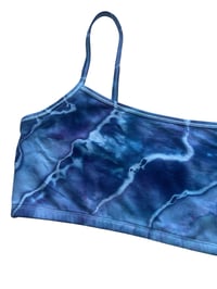 Image 5 of L (38) Bralette in Moody Blues Geode Ice Dye