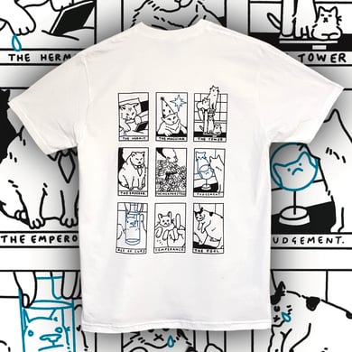 The Original Chariot Skateboard Cat Meme Tarot Shirt, Tarot Card