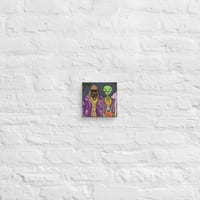 Image 3 of Big Foot and Alien Going to an Elvis Party Canvas