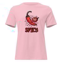 Image 5 of Women's Relaxed T-Shirt, Spicy Peppers T-Shirt | Funny Chili Pepper Graphic Tee