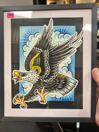 Image 2 of Flying Eagle original 8”x10” painting