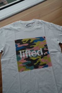 Image 2 of Yellow Camo White LIFTED Tee