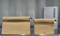 Image 1 of Jac Raffia Clutch Bag